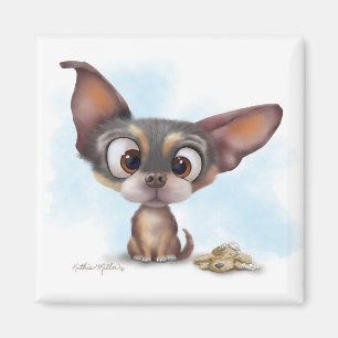 Süßer Chihuahua-Welpen-Cartoon Magnet