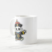 Süßer chinesischer Zombie Halloween Kaffeetasse (Vorderseite Links)