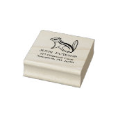 Süßer Chipmunk-Rücksende-Adresse-Stempel Gummistempel (Stempel)