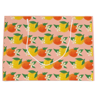 Süßer Citrus Geschenktasche Große Geschenktüte
