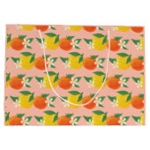 Süßer Citrus Geschenktasche Große Geschenktüte (Rückseite)