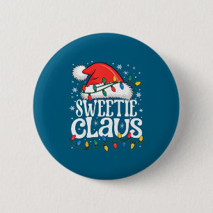 Süßer Claus Lustiges Weihnachten Großmutter Ferien Button