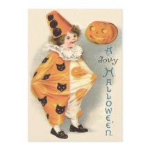 Süßer Clown Jack O Lantern Kürbis