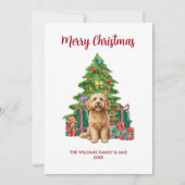 Süßer Cockapoo-Hund Weihnachten (Vorderseite)