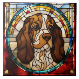Süßer Cocker Spaniel Dekorative Fliese