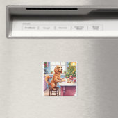 Süßer Cocker Spaniel Lebkuchenbacken Weihnachten Magnet (In Situ (Geschirrspüler))