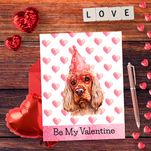 Süßer Cocker Spaniel Sei Mein Valentins Hund Valen Feiertagspostkarte
