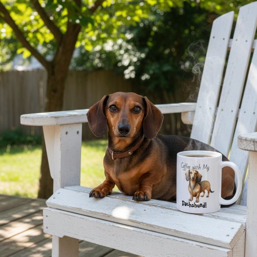 Süßer COFFEE Brauner Dachshund Kaffeetasse