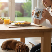 Süßer COFFEE Brauner Dachshund Kaffeetasse