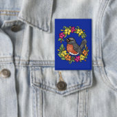 Süßer Connecticut-Vogel mit Mirabilis Button (Insitu)