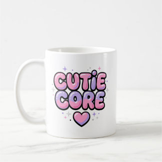 Süßer Core Kawaii-Blasenbuchstabe Kaffeetasse