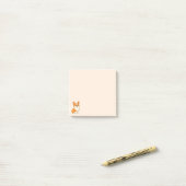 Süßer Corgi Hund Beige Post-it Klebezettel (Auf Schreibtisch)
