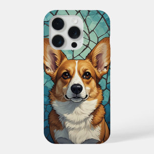 🐶 Süßer Corgi Hund ✨ Freundliches Porträt Tierlie iPhone 15 Pro Hülle