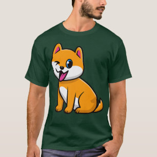 Süßer Corgi-Hund Kawaii Japanischer Welpe Inu-Rass T-Shirt