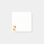 Süßer Corgi-Hund Post-it Klebezettel (Vorderseite)