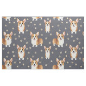 Süßer Corgi-Hund Stoff (Fat Quarter (45,7 x 55,9 cm))