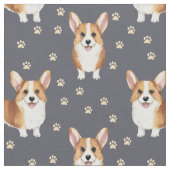Süßer Corgi-Hund Stoff (Nahaufnahme)