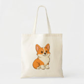 Süßer Corgi-Hund Tragetasche (Vorne)