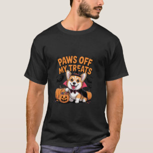 Süßer Corgi lustiger Halloween-Hundefan-Vampir-Hum T-Shirt