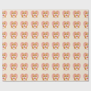 süßer Corgi Papier Geschenkpapier