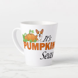 Süßer Corgi Pumpkin Spice Milchtasse