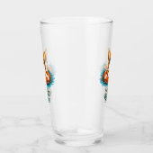 Süßer Corgi "Urlaubsmodus" Sommer-Design Glas (Rechts)