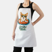 Süßer Corgi "Urlaubsmodus" Sommer-Design Schürze (InSitu)