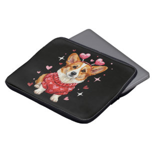 Süßer Corgi Valentinsherz Valentinstag Laptopschutzhülle