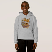 Süßer Corgi-Welpe mit Bubble Tea Hoodie (Vorne ganz)