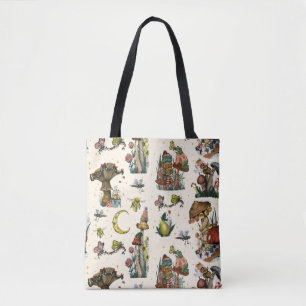 Süßer Cottagecore Frohe Weihnachten Pilzliebhaber Tasche