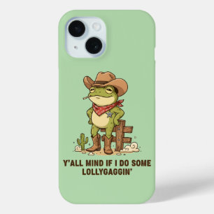 Süßer Cowboy-Frosch, der herumlungert - Western-Fr Case-Mate iPhone Hülle