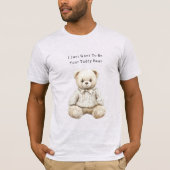 Süßer Creme-Teddybär im Pullover (Vorderseite)