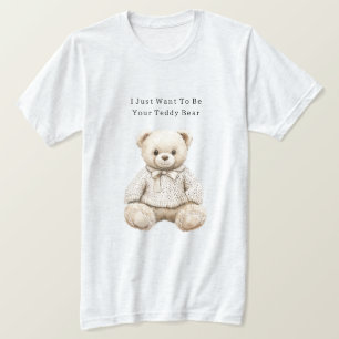 Süßer Creme-Teddybär im Pullover
