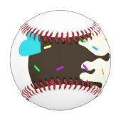 Süßer Cupcake Baseball (Rückseite)