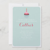 Süßer Cupcake Einladung (Vorderseite)