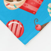 Süßer Cupcake Fleecedecke (Ecke)