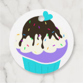 Süßer Cupcake Geschenkanhänger (Rückseite)