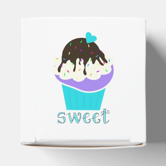 Süßer Cupcake Geschenkschachtel (Oben)