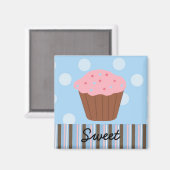 Süßer Cupcake Magnet (Vorderseite/Rückseite)