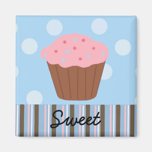 Süßer Cupcake Magnet (Vorne)