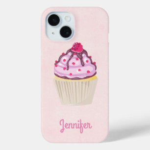 Süßer Cupcake mit Himbeere nach oben Case-Mate iPhone Hülle