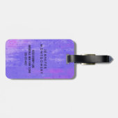 Süßer Cupcake mit Himbeere nach oben Gepäckanhänger (Rückseite horizontal)