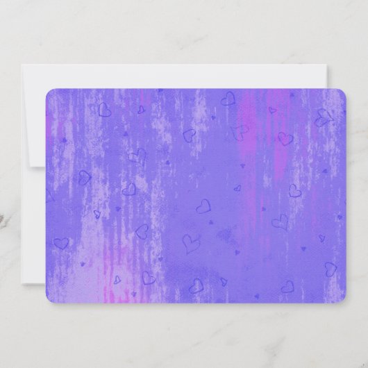 Süßer Cupcake mit Himbeere oben Einladung (Rückseite)