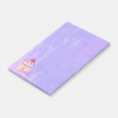 Süßer Cupcake mit Himbeere oben Post-it Klebezettel (angewinkelt)