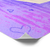 Süßer Cupcake mit Himbeere oben Poster (Ecke)