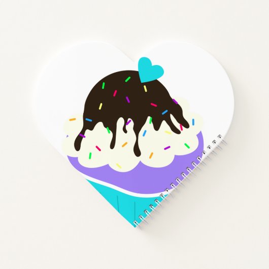 Süßer Cupcake Notizbuch (Rückseite)