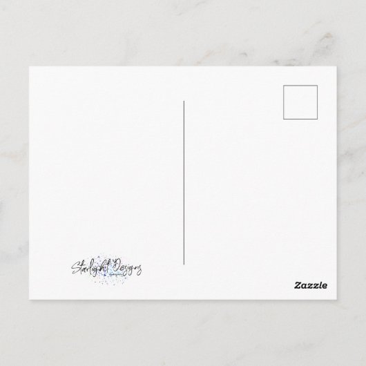 Süßer Cupcake Postkarte (Rückseite)