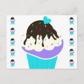 Süßer Cupcake Postkarte (Vorderseite)