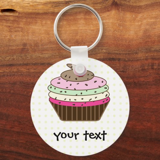 Süßer Cupcake Schlüsselanhänger (Vorderseite)