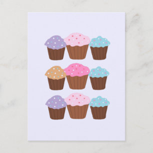 Süßer Cupcakes Postkarte